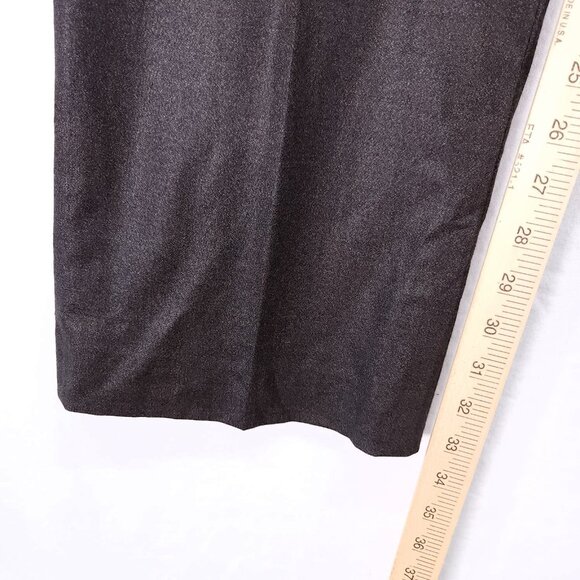 Marlowe Wool Dress Pants Womesn 8 Wide Leg Brown Designer Made In Italy - Picture 6 of 14